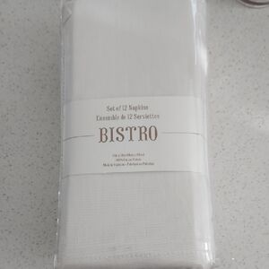 NEW Set 12 Dinner Napkins Cotton 19"x19" White